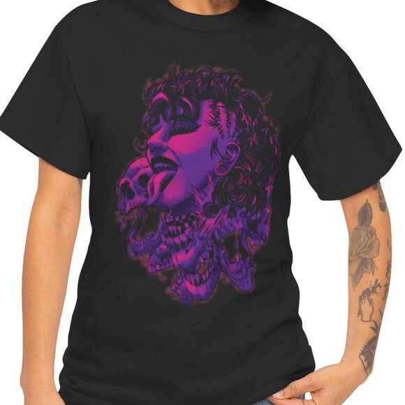 Unisex MAMI'S JUDGEMENT WRESTLING RIPLEY Horror Goth WWE Black T-Shirt - Picture 1 of 10